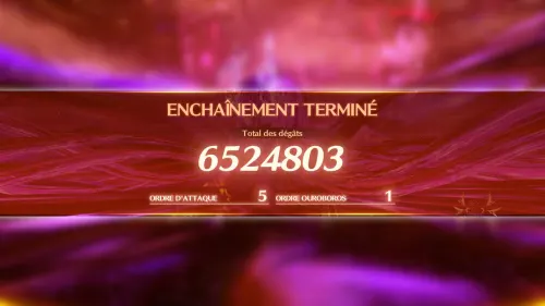 Après un enchainement, le bonheur du gros chiffre qui montre que le boss a pris cher !