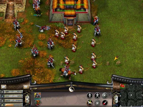 Une jolie armée type, quelques archers, <br/>quelques samouraïs, certains à cheval, ça va faire mal.